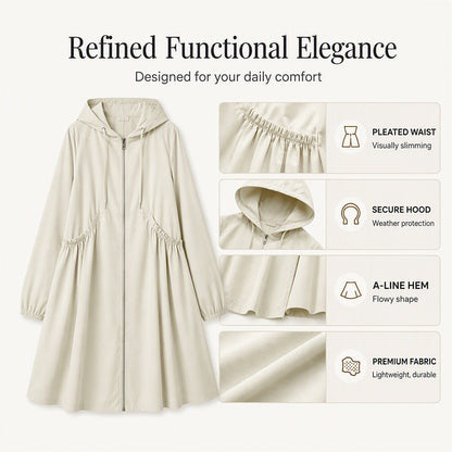 ⏳ Limited Time 50% Off! 🧥Plus Size | Women's Mid-Length Hooded Everyday Jacket