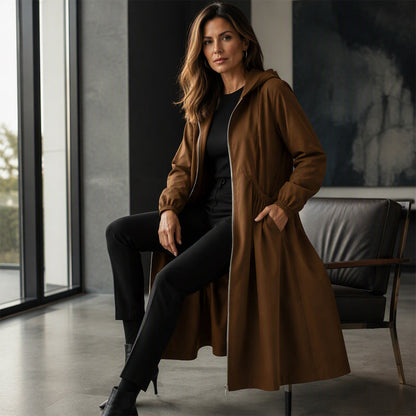 ⏳ Limited Time 50% Off! 🧥Plus Size | Women's Mid-Length Hooded Everyday Jacket