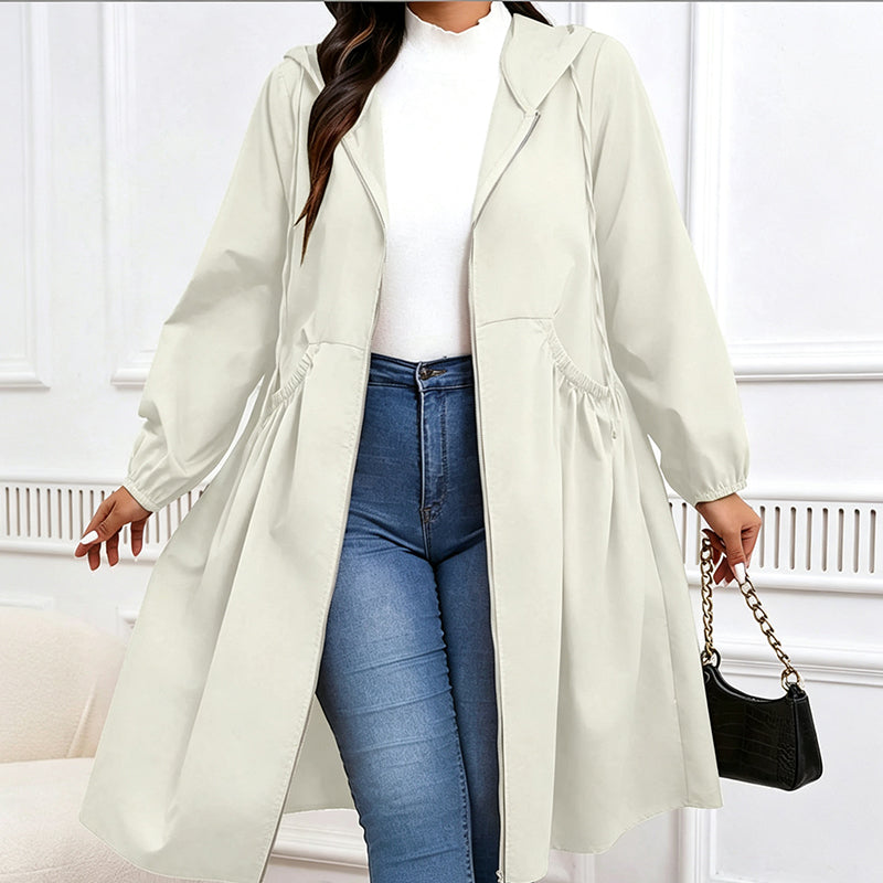 ⏳ Limited Time 50% Off! 🧥Plus Size | Women's Mid-Length Hooded Everyday Jacket