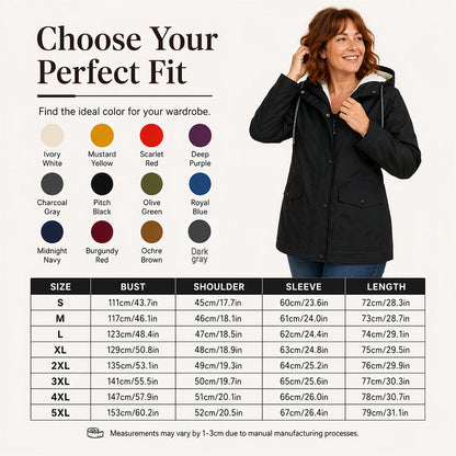 💖LAST DAY SALE 70% OFF🧥Women's Plush-Lined Windproof Hooded Jacket
